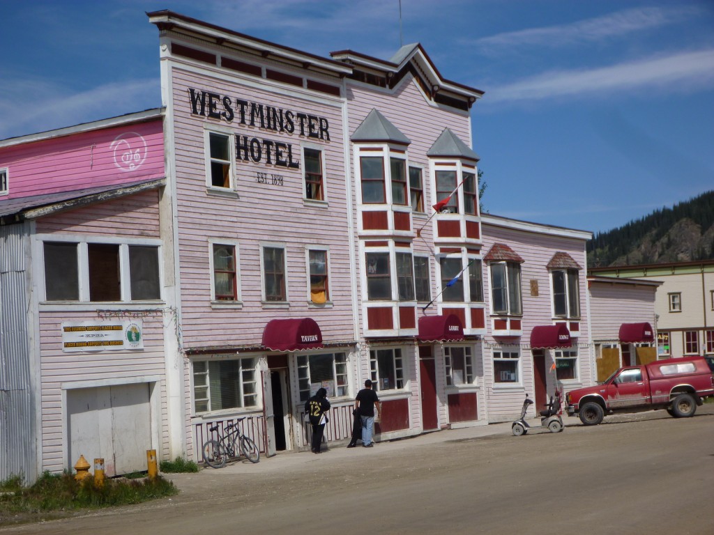 Downtown Dawson is made up of all these building from the gold rush days....